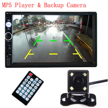 Load image into Gallery viewer, Podofo 2 din car radio 7" HD Player MP5 Touch Screen