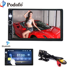 Load image into Gallery viewer, Podofo 2 din car radio 7" HD Player MP5 Touch Screen